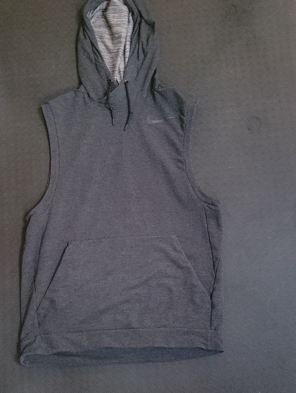 Nike Sleeveless Hooded Tank - Charcoal Gray